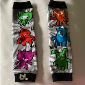 NWOT never worn monster print baby leg warmers